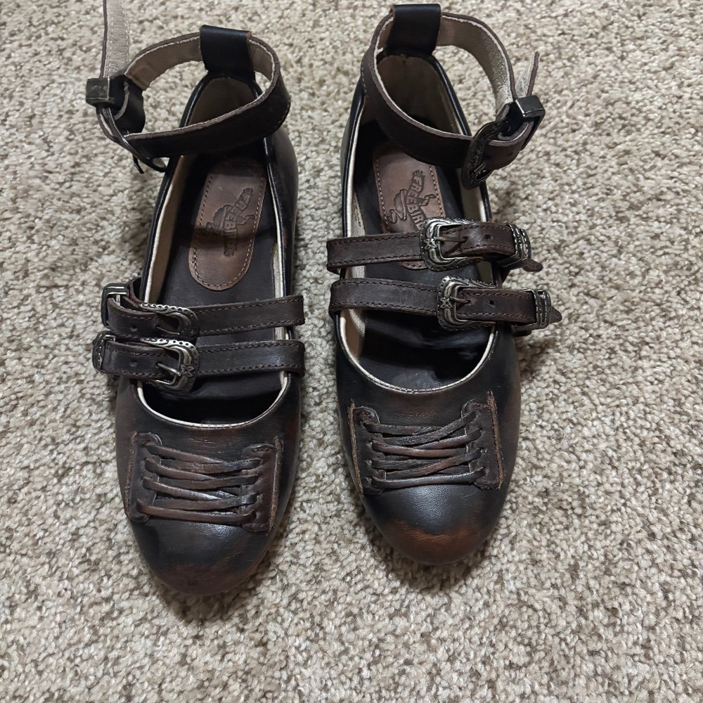 NEW FREEBIRD SHOES, BENTLEY, SIZE 6-BROWN